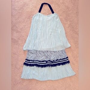 MissLace Elegant Pleated Lace-Detail Dress (brand new new, size M)